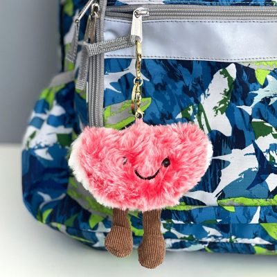 Wrapables Cute Plush Keychain Keyring Pendant Charm for Bag, Watermelon Image 3