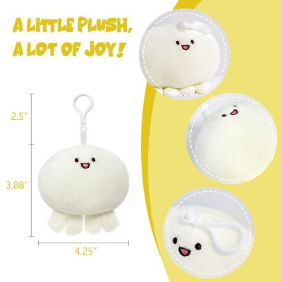 Wrapables Cute Plush Keychain Pendant Charm for Bag, Octopus Image 1