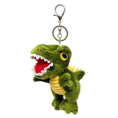 Wrapables Cute Plush Keychain Pendant Charm for Bag, T-Rex Image 1