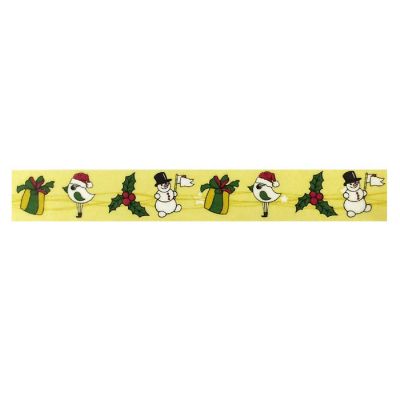 Wrapables Decorative 10M x 20mm Washi Masking Tape, Holiday Cheer Image 1