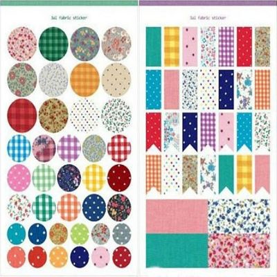 Wrapables Decorative Fabric Pattern Sticker Set Image 1