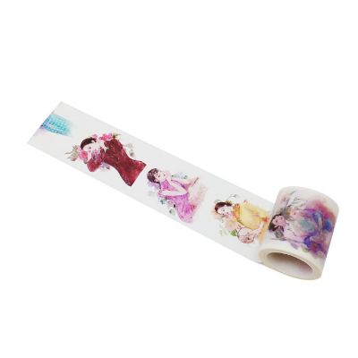 Wrapables&#174; Decorative Festive 40mm x 5M Wide Washi Masking Tape, Chinese Maidens Image 1