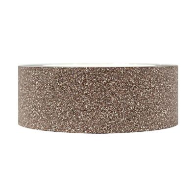 Wrapables Decorative Glitter Washi Masking Tape, Chocolate Image 1