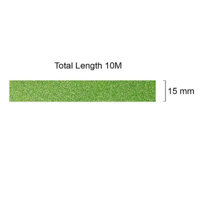 Wrapables Decorative Glitter Washi Masking Tape, Olive Image 3