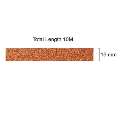 Wrapables Decorative Glitter Washi Masking Tape, Orange Image 3