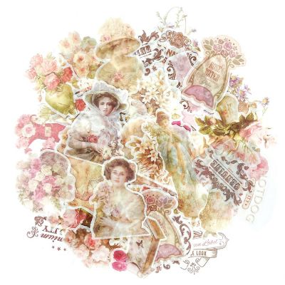 Wrapables Decorative Scrapbooking Washi Stickers (60 pcs), Aristocrats Image 1