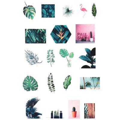 Wrapables Decorative Scrapbooking Washi Stickers (60 pcs), Fern Leaves Image 1