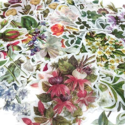 Wrapables Decorative Scrapbooking Washi Stickers (60 pcs), Floral Image 3