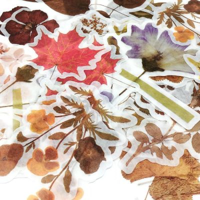 Wrapables Decorative Scrapbooking Washi Stickers (60 pcs), Posies Image 3