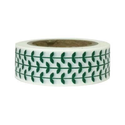 Wrapables Decorative Washi Masking Tape, Beanstalk Image 1