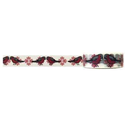 Wrapables Decorative Washi Masking Tape, Bird Couples Image 1