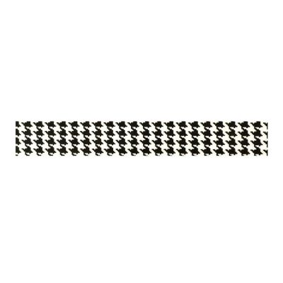 Wrapables Decorative Washi Masking Tape, Black Dogstooth Image 1