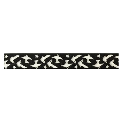 Wrapables Decorative Washi Masking Tape, Black Dove and Star Image 1