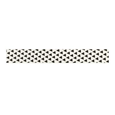 Wrapables Decorative Washi Masking Tape, Floating Trianges Black Image 1
