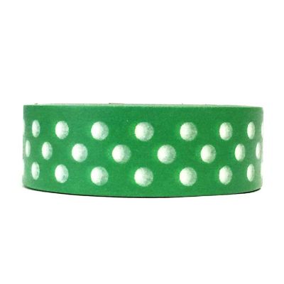 Wrapables Decorative Washi Masking Tape, Forest Green Dots Image 1