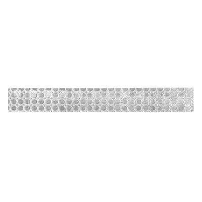 Wrapables Decorative Washi Masking Tape, Glitz Silver Dots Image 1