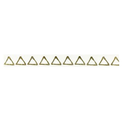 Wrapables Decorative Washi Masking Tape, Gold Triangles Image 1