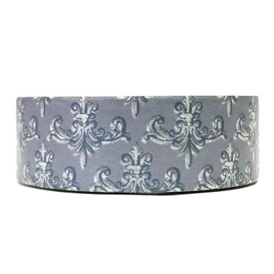 Wrapables Decorative Washi Masking Tape, Gray Damask Image 1