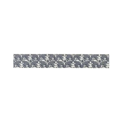 Wrapables Decorative Washi Masking Tape, Gray Damask Image 1