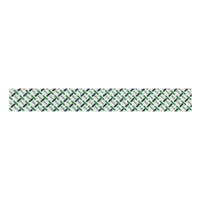 Wrapables Decorative Washi Masking Tape, Green Lines Crossing Image 1