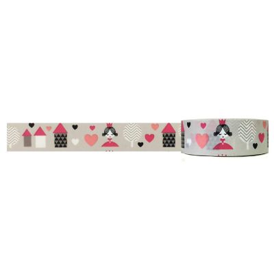 Wrapables Decorative Washi Masking Tape, Happy Ending Image 1