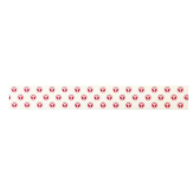 Wrapables Decorative Washi Masking Tape, Peace Red Image 1