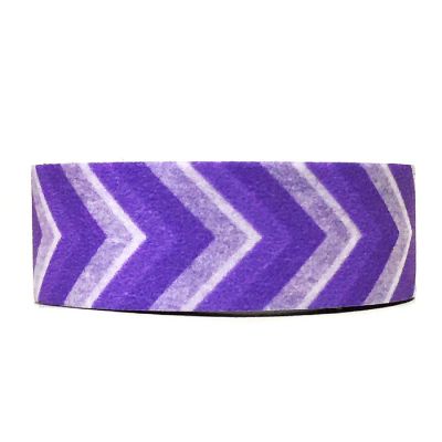 Wrapables Decorative Washi Masking Tape, Purple Arrow Image 1