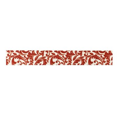 Wrapables Decorative Washi Masking Tape, Red Decorative Vines Image 1