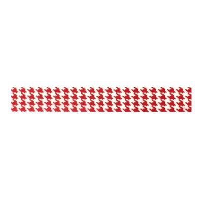 Wrapables Decorative Washi Masking Tape, Red Dogstooth Image 1