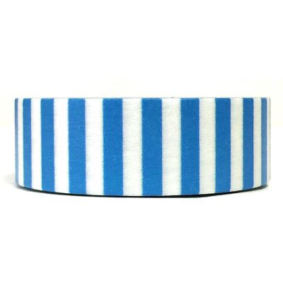 Wrapables Decorative Washi Masking Tape, Short Blue Image 1