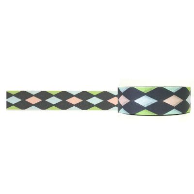 Wrapables Decorative Washi Masking Tape, Square Flowers Image 1