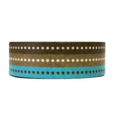 Wrapables Decorative Washi Masking Tape, Stripes and Dots Image 1