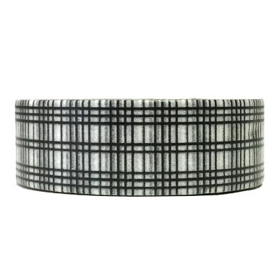 Wrapables Decorative Washi Masking Tape, Twead Black Image 1