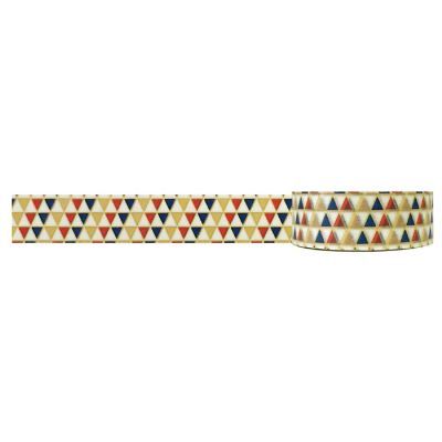 Wrapables Decorative Washi Masking Tape, Warm Triangles Image 1