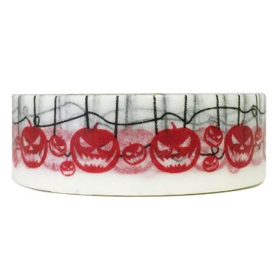 Wrapables Decorative Washi Masking Tape, Wicked Pumpkins Image 1