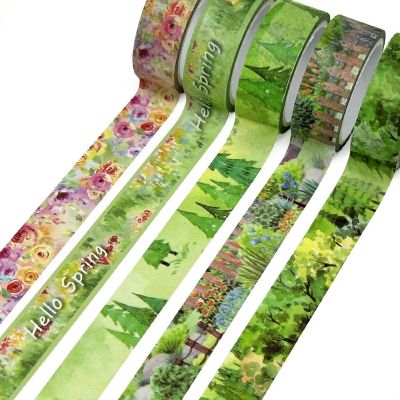 Wrapables Decorative Washi Tape (10 Rolls), Hello Spring Image 3