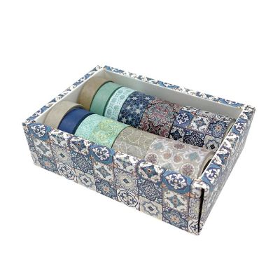 Wrapables Decorative Washi Tape Box Set (12 Rolls), Mosaic Image 1