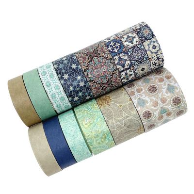 Wrapables Decorative Washi Tape Box Set (12 Rolls), Mosaic Image 2