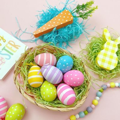 Wrapables Easter Grass Package Filler, Shredded Paper for Gift Wrapping, Basket Filling, Packing (Set of 3) Image 2