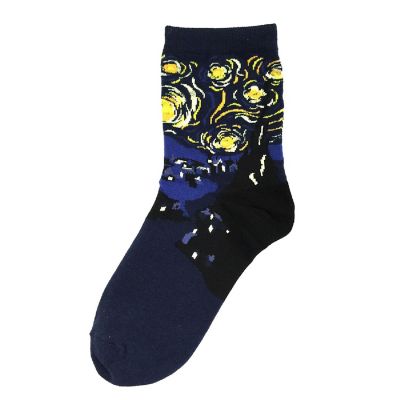 Wrapables Famous Painting Masterpiece Artwork Crew Socks (5 pairs), Collection 1 Image 3