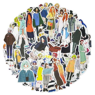 Wrapables Fashion Women People Vinyl Stickers for Water Bottles, Laptops 170pcs, Cosmo Women Image 1