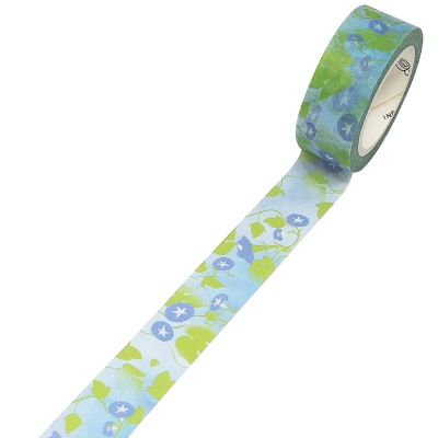 Wrapables Flowers and Greens 15mm x 7M Washi Masking Tape, Sweet Pea Image 1