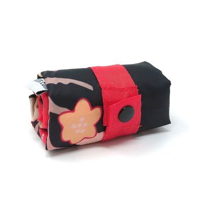 Wrapables Foldable Reusable Shopping Bags, Blossoms Dark Image 2