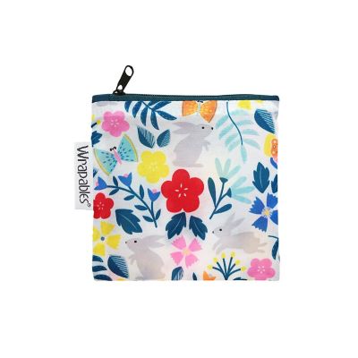 Wrapables Foldable Reusable Shopping Bags, Rabbits Image 1