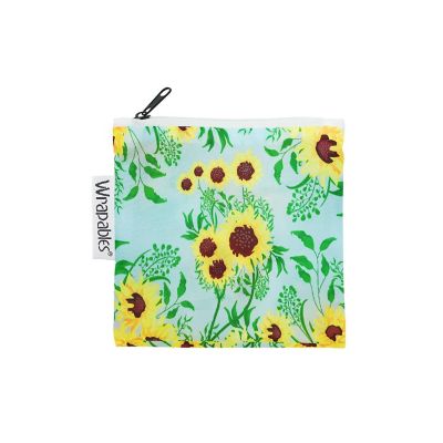 Wrapables Foldable Reusable Shopping Bags, Sunflowers Image 1