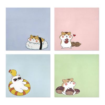 Wrapables Funny Chipmunks Sticky Notes (Set Of 4) Image 1