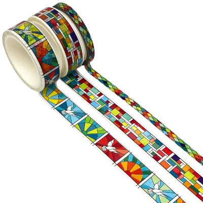 Wrapables Geometric Washi Masking Tape Set (3 Rolls) Image 1
