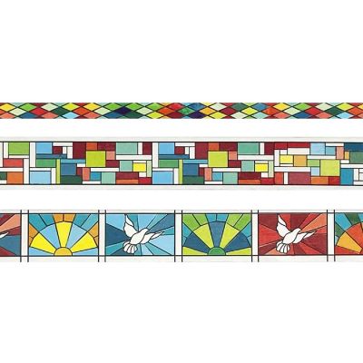 Wrapables Geometric Washi Masking Tape Set (3 Rolls) Image 2