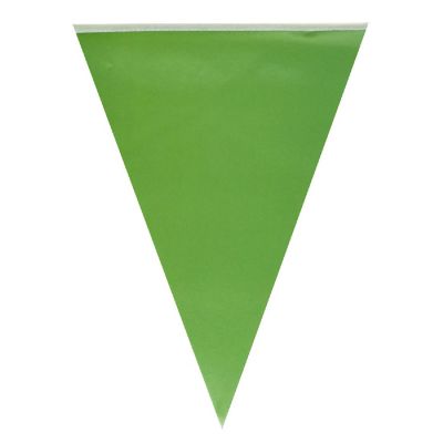 Wrapables Green Triangle Pennant Banner Party Decorations Image 1