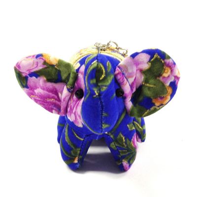 Wrapables&#174; Handmade Thai Elephant Keychain, Blue Image 1